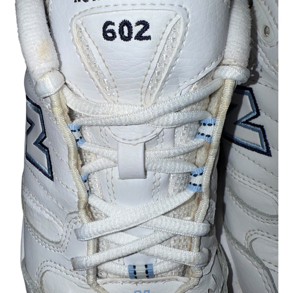 New Balance 602 Y2K White Leather Athletic Sneakers Dad Shoes Retro Size 9 - Picture 8 of 12